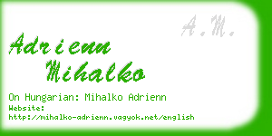 adrienn mihalko business card